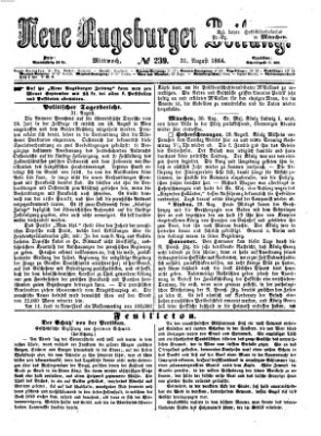 Neue Augsburger Zeitung Mittwoch 31. August 1864