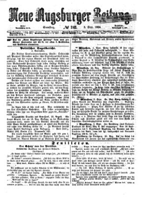 Neue Augsburger Zeitung Samstag 3. September 1864