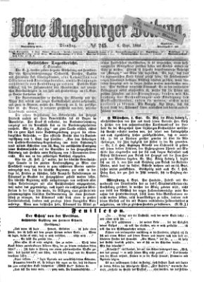 Neue Augsburger Zeitung Dienstag 6. September 1864