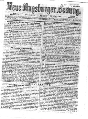 Neue Augsburger Zeitung Donnerstag 15. September 1864