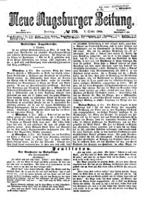 Neue Augsburger Zeitung Freitag 7. Oktober 1864