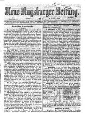Neue Augsburger Zeitung Samstag 8. Oktober 1864