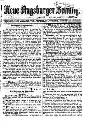 Neue Augsburger Zeitung Freitag 14. Oktober 1864