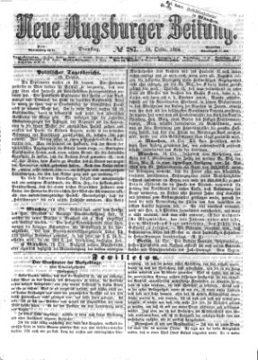 Neue Augsburger Zeitung Dienstag 18. Oktober 1864