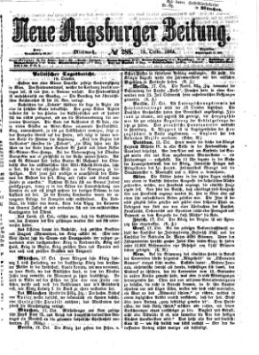 Neue Augsburger Zeitung Mittwoch 19. Oktober 1864