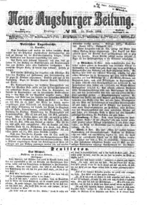 Neue Augsburger Zeitung Freitag 11. November 1864