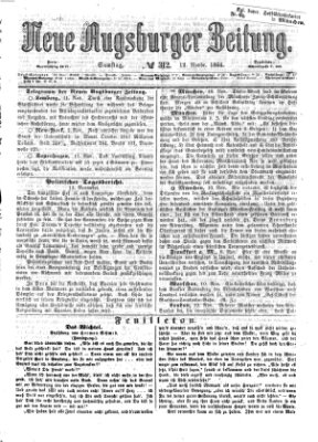 Neue Augsburger Zeitung Samstag 12. November 1864