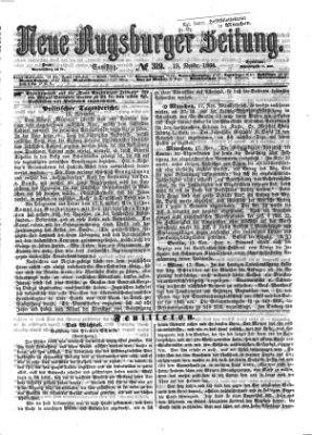 Neue Augsburger Zeitung Samstag 19. November 1864