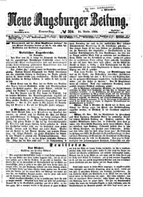 Neue Augsburger Zeitung Donnerstag 24. November 1864