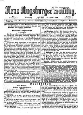 Neue Augsburger Zeitung Sonntag 27. November 1864