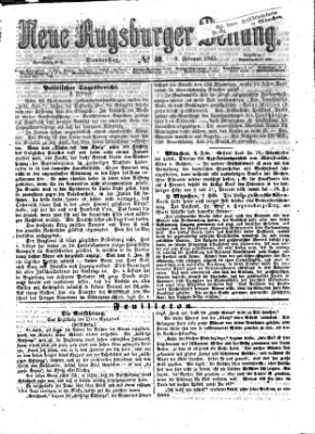 Neue Augsburger Zeitung Donnerstag 9. Februar 1865