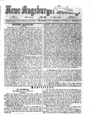 Neue Augsburger Zeitung Mittwoch 8. März 1865