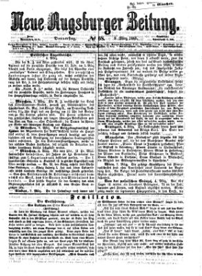 Neue Augsburger Zeitung Donnerstag 9. März 1865