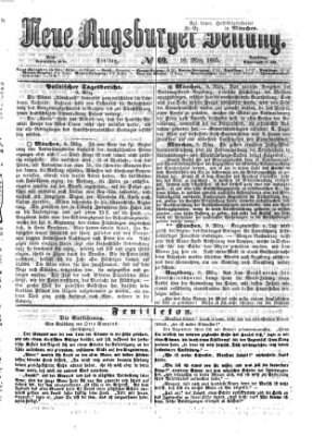 Neue Augsburger Zeitung Freitag 10. März 1865