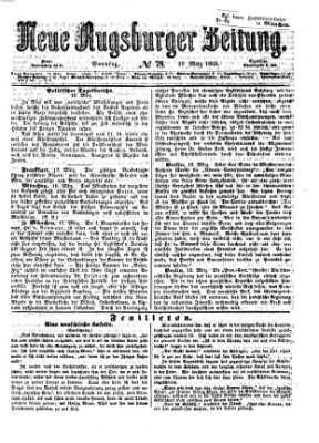 Neue Augsburger Zeitung Sonntag 19. März 1865