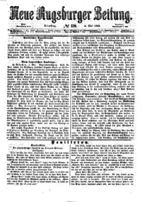 Neue Augsburger Zeitung Dienstag 2. Mai 1865