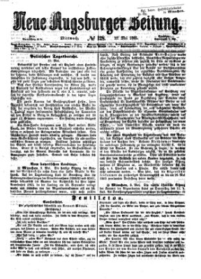 Neue Augsburger Zeitung Mittwoch 10. Mai 1865