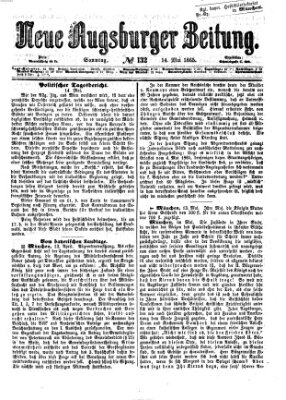 Neue Augsburger Zeitung Sonntag 14. Mai 1865