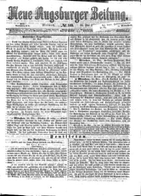 Neue Augsburger Zeitung Mittwoch 31. Mai 1865