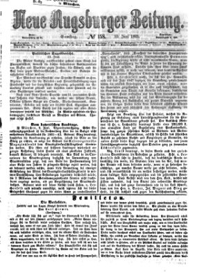 Neue Augsburger Zeitung Samstag 10. Juni 1865