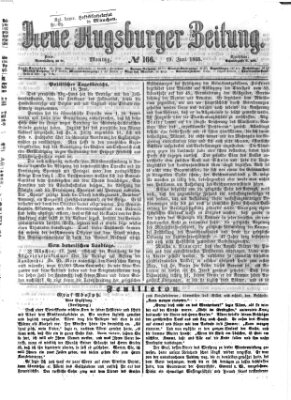 Neue Augsburger Zeitung Montag 19. Juni 1865
