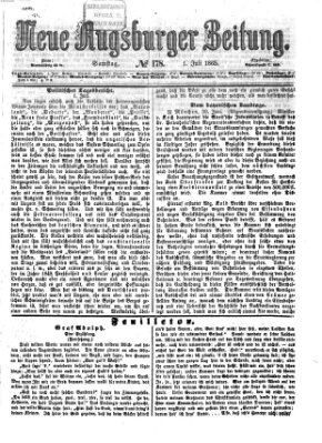 Neue Augsburger Zeitung Samstag 1. Juli 1865