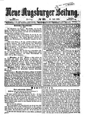 Neue Augsburger Zeitung Freitag 21. Juli 1865