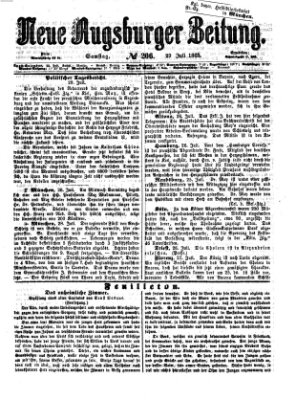 Neue Augsburger Zeitung Samstag 29. Juli 1865