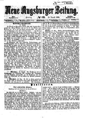 Neue Augsburger Zeitung Freitag 18. August 1865