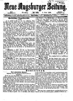 Neue Augsburger Zeitung Dienstag 5. September 1865