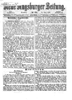 Neue Augsburger Zeitung Samstag 16. September 1865