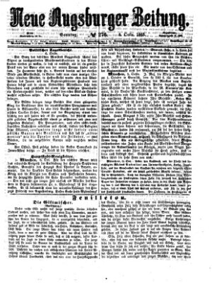 Neue Augsburger Zeitung Sonntag 8. Oktober 1865
