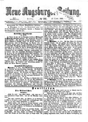 Neue Augsburger Zeitung Freitag 13. Oktober 1865