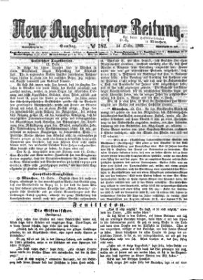 Neue Augsburger Zeitung Samstag 14. Oktober 1865