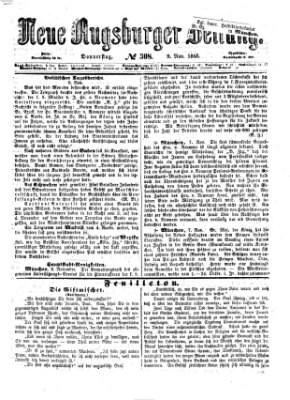 Neue Augsburger Zeitung Donnerstag 9. November 1865