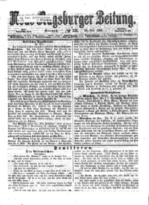 Neue Augsburger Zeitung Mittwoch 22. November 1865