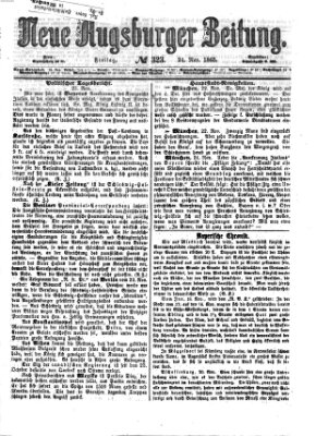 Neue Augsburger Zeitung Freitag 24. November 1865