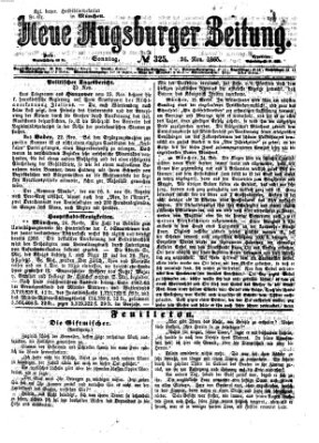 Neue Augsburger Zeitung Sonntag 26. November 1865