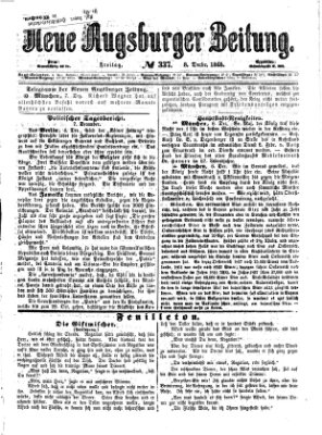 Neue Augsburger Zeitung Freitag 8. Dezember 1865