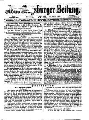 Neue Augsburger Zeitung Sonntag 10. Dezember 1865