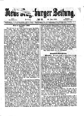 Neue Augsburger Zeitung Freitag 12. Januar 1866