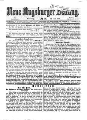 Neue Augsburger Zeitung Sonntag 28. Januar 1866