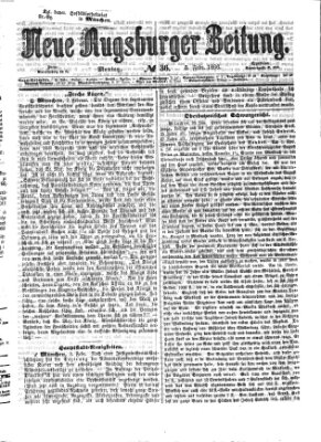 Neue Augsburger Zeitung Montag 5. Februar 1866