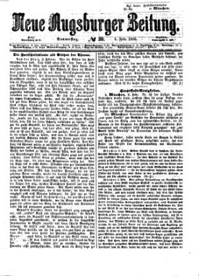 Neue Augsburger Zeitung Donnerstag 8. Februar 1866