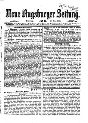 Neue Augsburger Zeitung Sonntag 11. Februar 1866