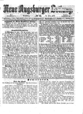 Neue Augsburger Zeitung Samstag 24. Februar 1866