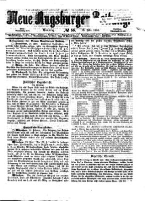 Neue Augsburger Zeitung Sonntag 25. Februar 1866