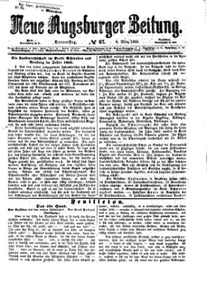 Neue Augsburger Zeitung Donnerstag 8. März 1866