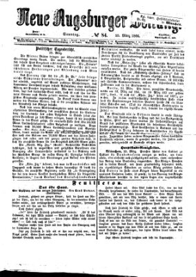 Neue Augsburger Zeitung Sonntag 25. März 1866