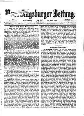 Neue Augsburger Zeitung Donnerstag 19. April 1866